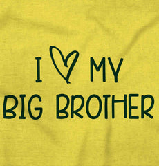 I Love My Big Brother Romper Bodysuit-Direct To Garment Print-Brisco Baby