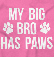 Big Bro Has Paws Baby Polka Dot Skirt Dress-Direct To Garment Print-Brisco Baby