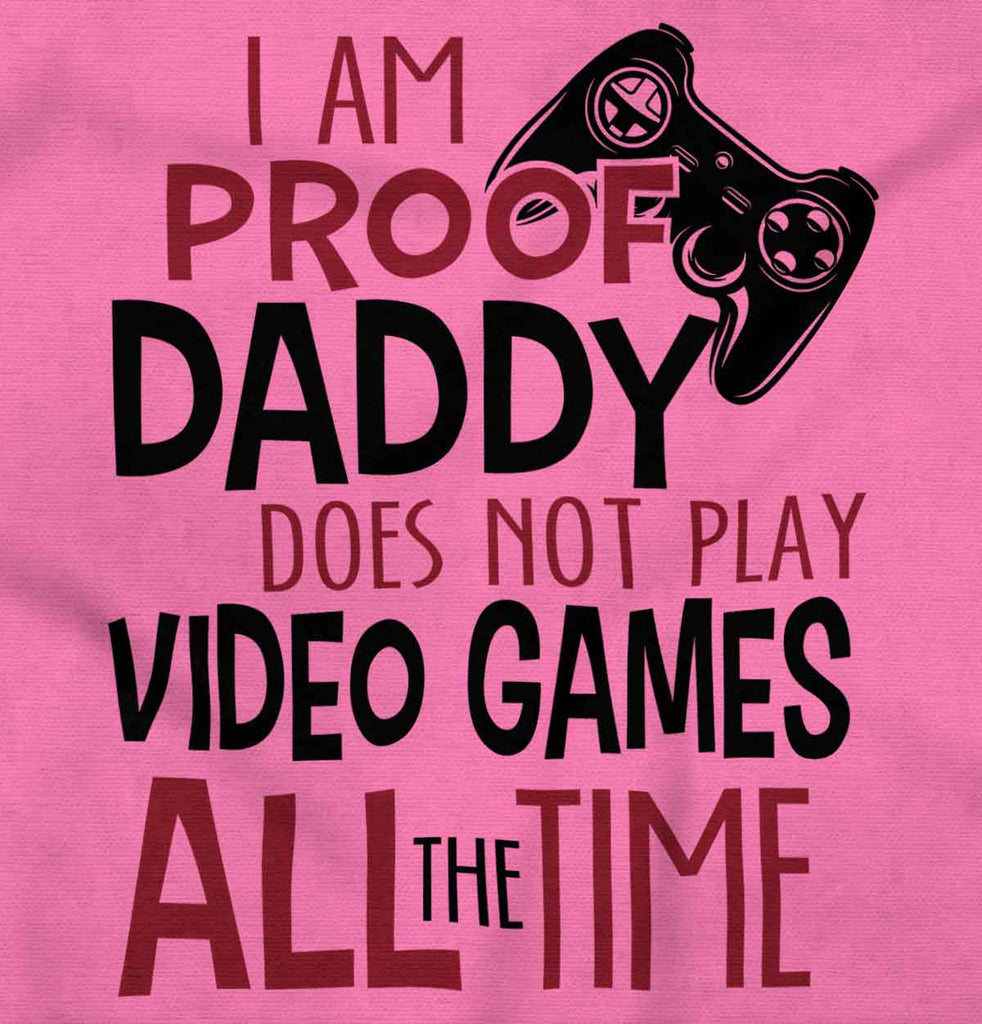 Daddy Plays Video Games Baby Polka Dot Skirt Dress-Direct To Garment Print-Brisco Baby
