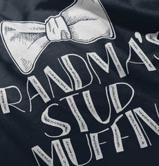 Grandma's Stud Muffin Infant Toddler T Shirt-Direct To Garment Print-Brisco Baby