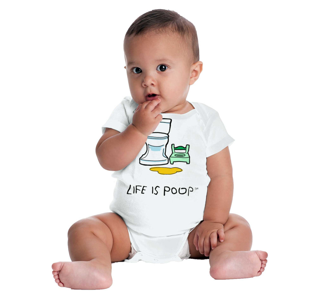 Potty Train Romper Bodysuit-Direct To Garment Print-Brisco Baby