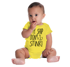 Ship Don't Stink Romper Bodysuit-Direct To Garment Print-Brisco Baby