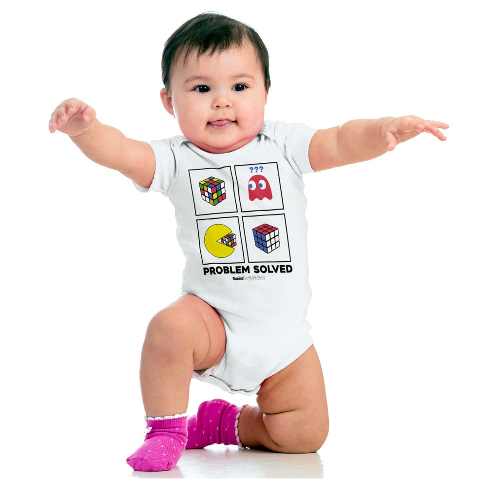 Problem Solved Romper Bodysuit-Direct To Garment Print-Brisco Baby
