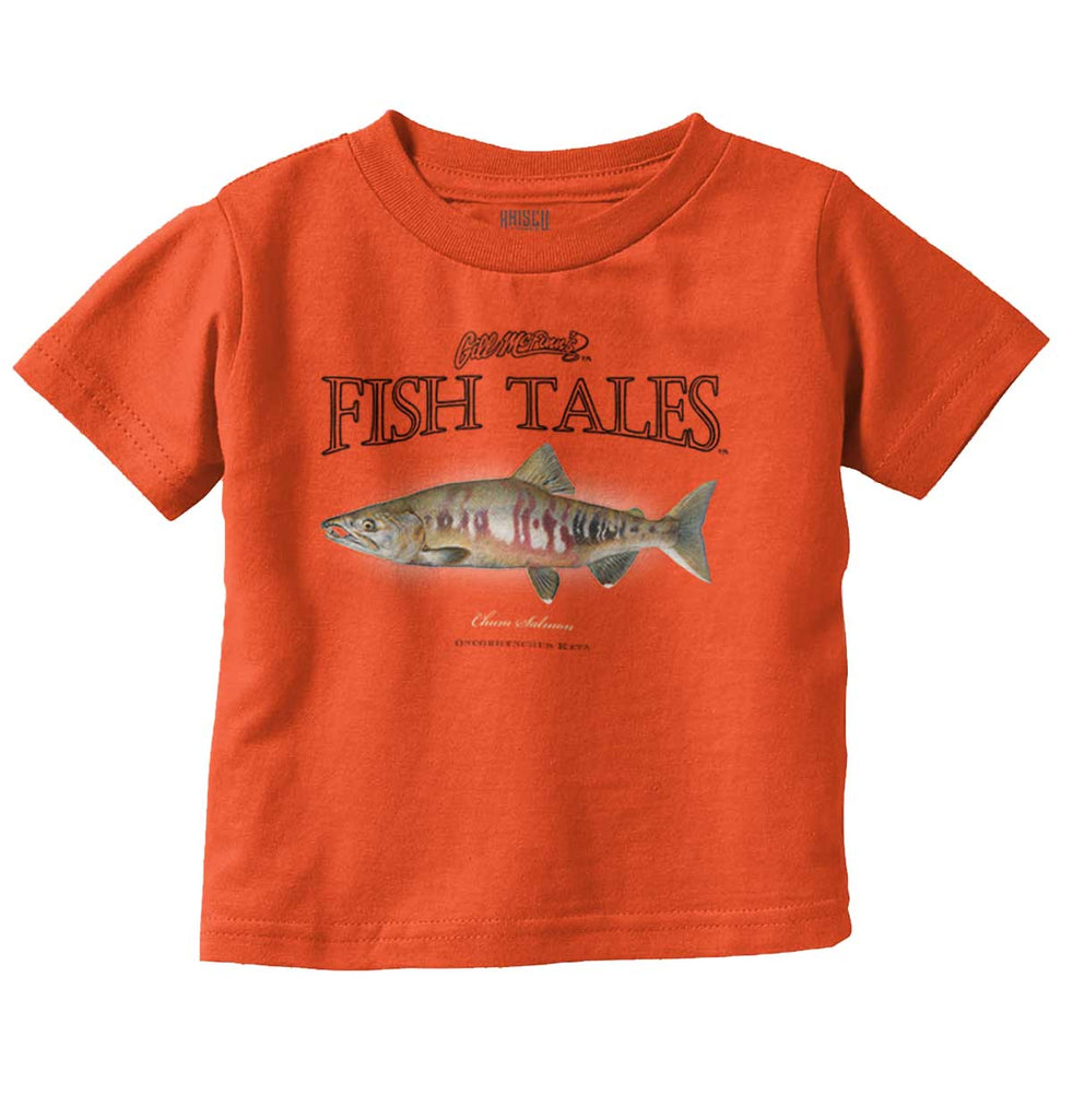 Chum Salmon Infant Toddler T Shirt-Direct To Garment Print-Brisco Baby