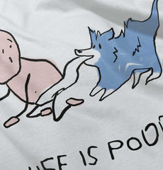 Dog Pull Infant Toddler T Shirt-Direct To Garment Print-Brisco Baby