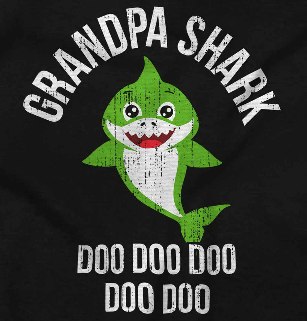 Cartoon Grandpa Shark T Shirt-Direct To Garment Print-Brisco Baby