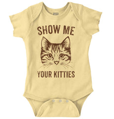 Your Kitties Romper Bodysuit-Direct To Garment Print-Brisco Baby