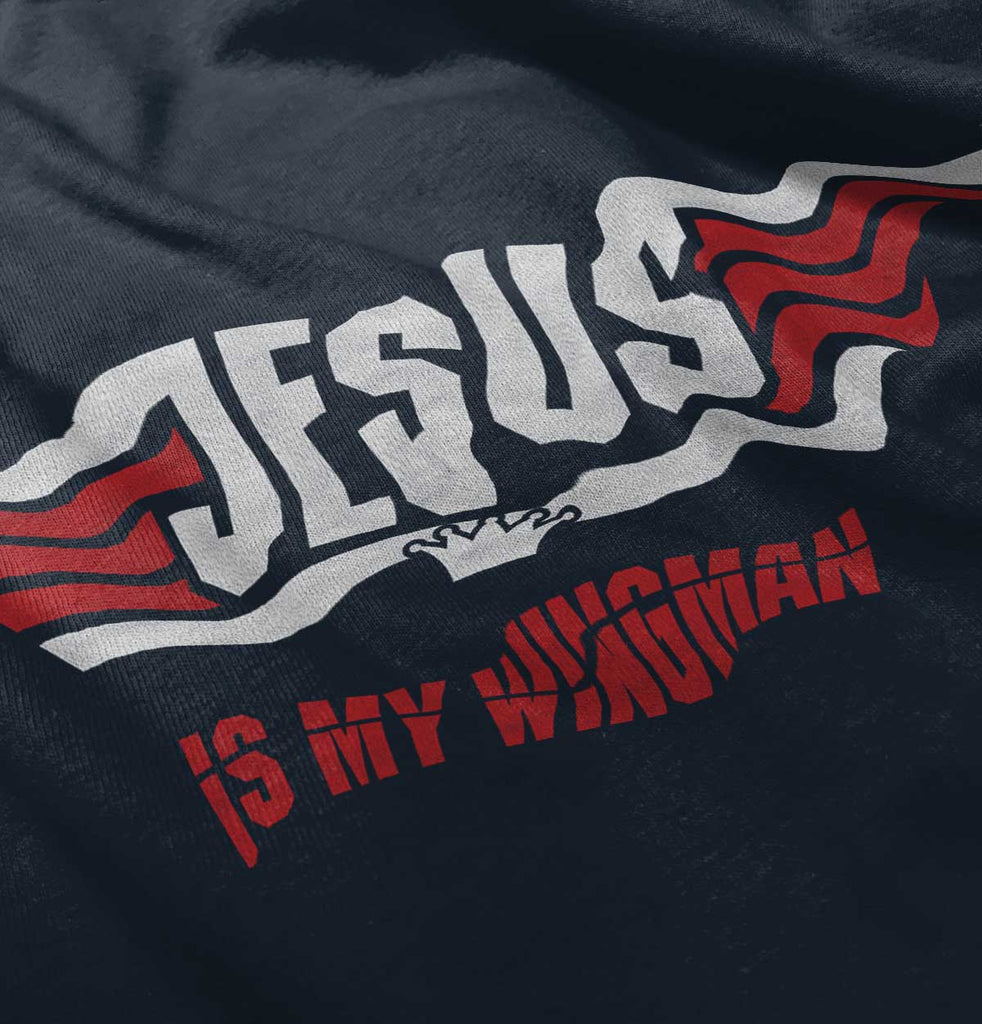 Jesus Is My Wingman Toddler Pullover Hoodie-Direct To Garment Print-Brisco Baby