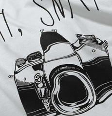 Oh Snap Camera Raglan Romper Bodysuit-Direct To Garment Print-Brisco Baby