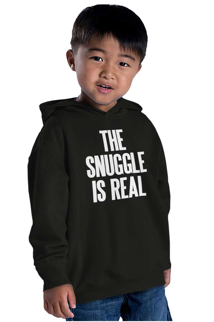 Snuggle Is Real Toddler Pullover Hoodie-Direct To Garment Print-Brisco Baby