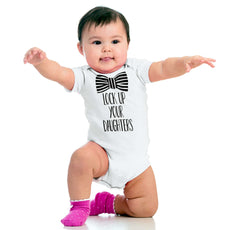 Lock Up Your Daughters Romper Bodysuit-Direct To Garment Print-Brisco Baby