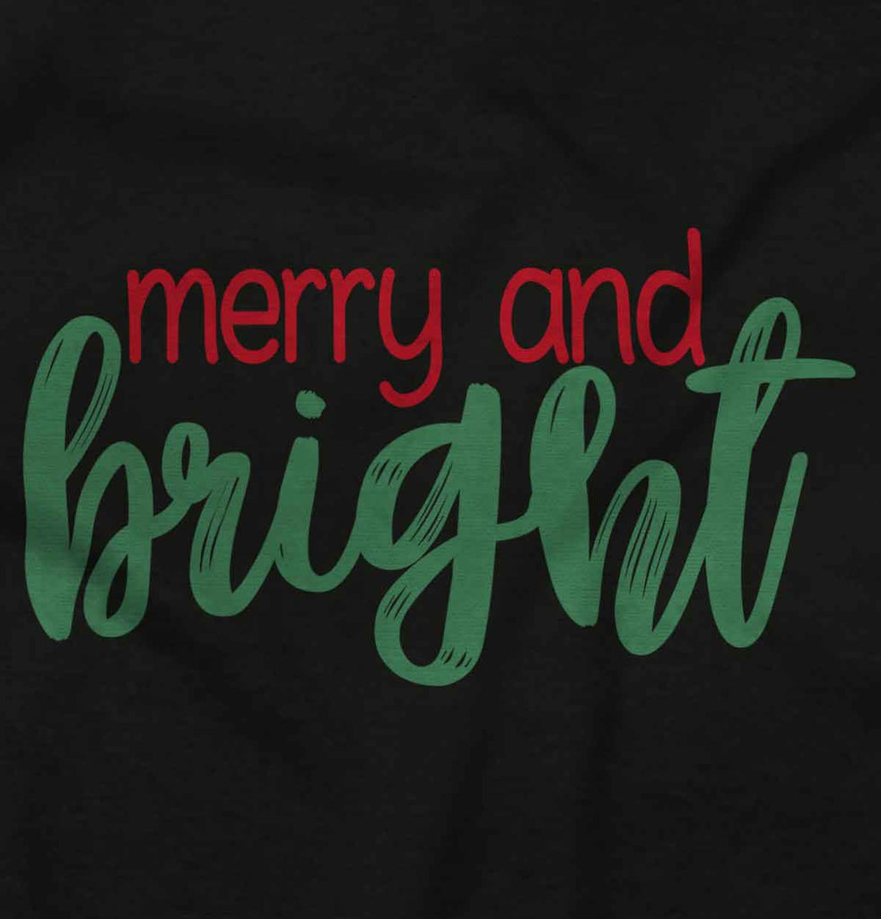 Merry And Bright Infant Toddler T Shirt-Direct To Garment Print-Brisco Baby