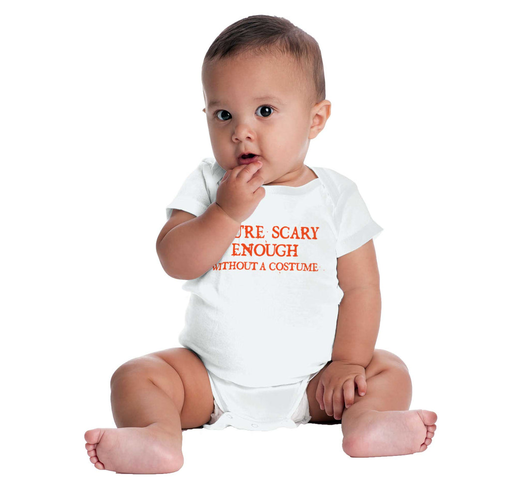 You're Scary Enough Romper Bodysuit-Direct To Garment Print-Brisco Baby