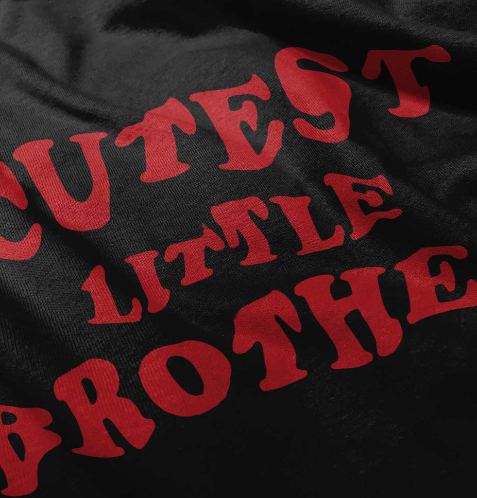 Cutest Little Brother Romper Bodysuit-Direct To Garment Print-Brisco Baby