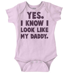 Look Like Daddy Romper Bodysuit-Direct To Garment Print-Brisco Baby