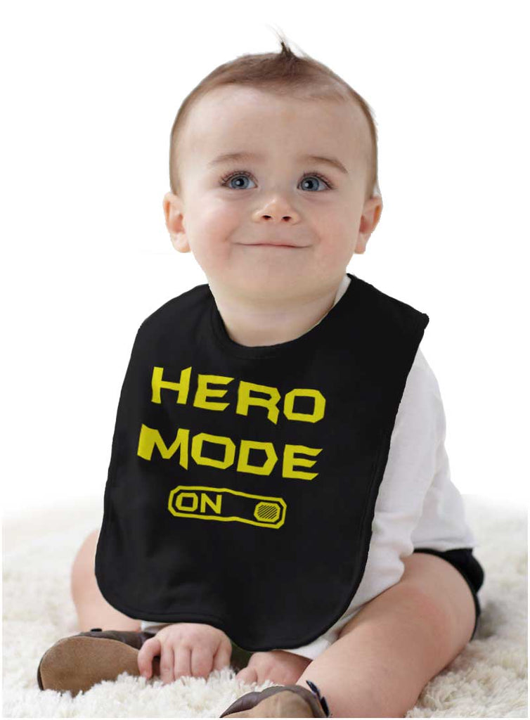 Batman Mode Infant Baby Bib-Direct To Garment Print-Brisco Baby
