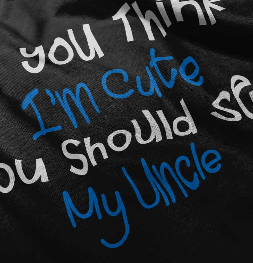 See My Uncle Ringer Romper Bodysuit-Direct To Garment Print-Brisco Baby