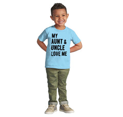 Aunt And Uncle Love Me Infant Toddler T Shirt-Direct To Garment Print-Brisco Baby