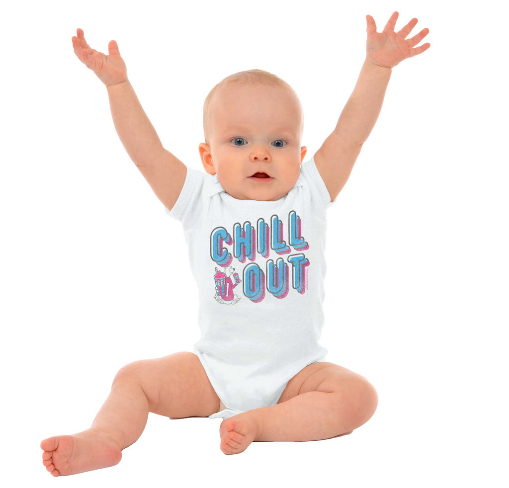 Retro Chill Romper Bodysuit-Direct To Garment Print-Brisco Baby