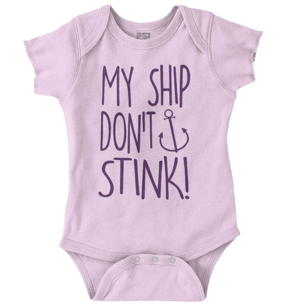 Ship Don't Stink Romper Bodysuit-Direct To Garment Print-Brisco Baby