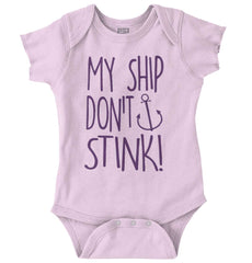 Ship Don't Stink Romper Bodysuit-Direct To Garment Print-Brisco Baby