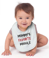 Mommy's Favorite Muggle Infant Baby Bib-Direct To Garment Print-Brisco Baby