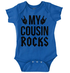 My Cousin Rocks Romper Bodysuit-Direct To Garment Print-Brisco Baby