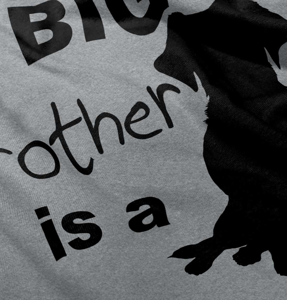 Brother is a Dog Romper Bodysuit-Direct To Garment Print-Brisco Baby