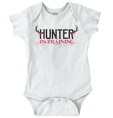 Hunter Girl In Training Romper Bodysuit-Direct To Garment Print-Brisco Baby