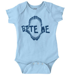 Bite Me Romper Bodysuit-Direct To Garment Print-Brisco Baby