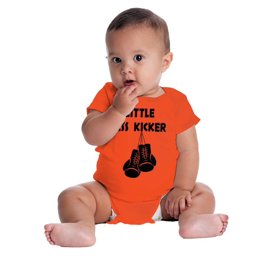 Little Ass Kicker Romper Bodysuit-Direct To Garment Print-Brisco Baby