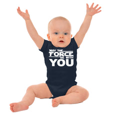 Force Be With You Romper Bodysuit-Direct To Garment Print-Brisco Baby