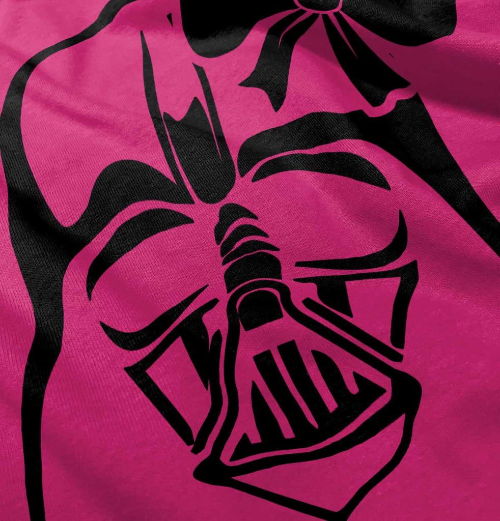Pink Darth Vader Romper Bodysuit-Direct To Garment Print-Brisco Baby