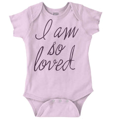 So Loved Romper Bodysuit-Direct To Garment Print-Brisco Baby