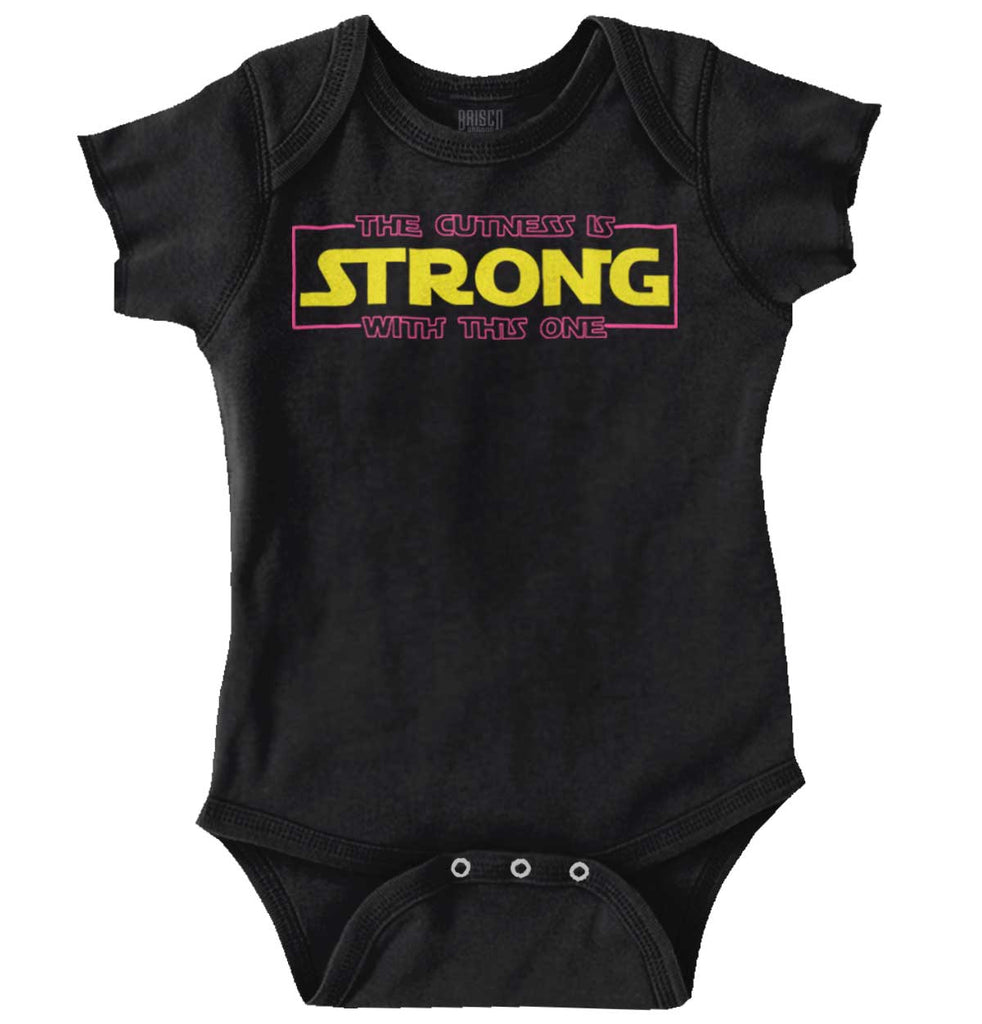Star Wars Strong Romper Bodysuit-Direct To Garment Print-Brisco Baby