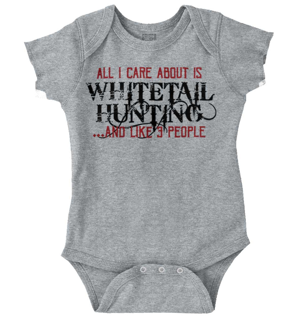 Whitetail Hunting Season Romper Bodysuit-Direct To Garment Print-Brisco Baby