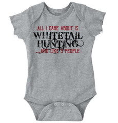 Whitetail Hunting Season Romper Bodysuit-Direct To Garment Print-Brisco Baby