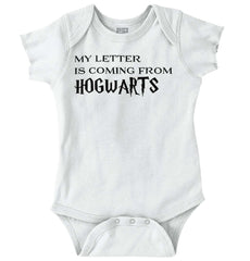 Letter Coming Hogwarts Romper Bodysuit-Direct To Garment Print-Brisco Baby