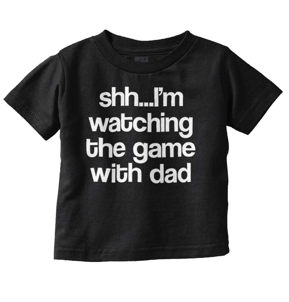 Watching the Game Infant Toddler T Shirt-Direct To Garment Print-Brisco Baby