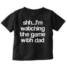Watching the Game Infant Toddler T Shirt-Direct To Garment Print-Brisco Baby