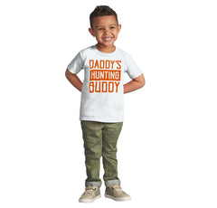 Daddys Hunting Buddy Infant Toddler T Shirt-Direct To Garment Print-Brisco Baby