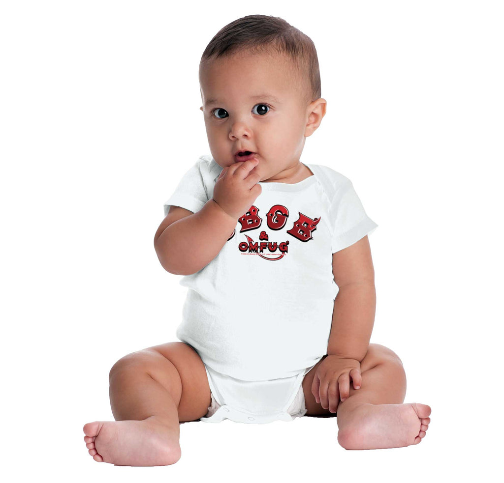 Devil of CBGB Romper Bodysuit-Direct To Garment Print-Brisco Baby