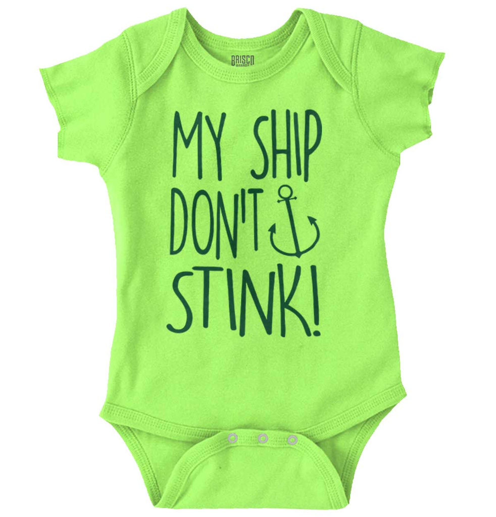 Ship Don't Stink Romper Bodysuit-Direct To Garment Print-Brisco Baby
