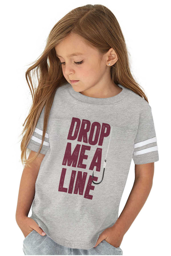 Drop Me A Line Football Jersey-Direct To Garment Print-Brisco Baby