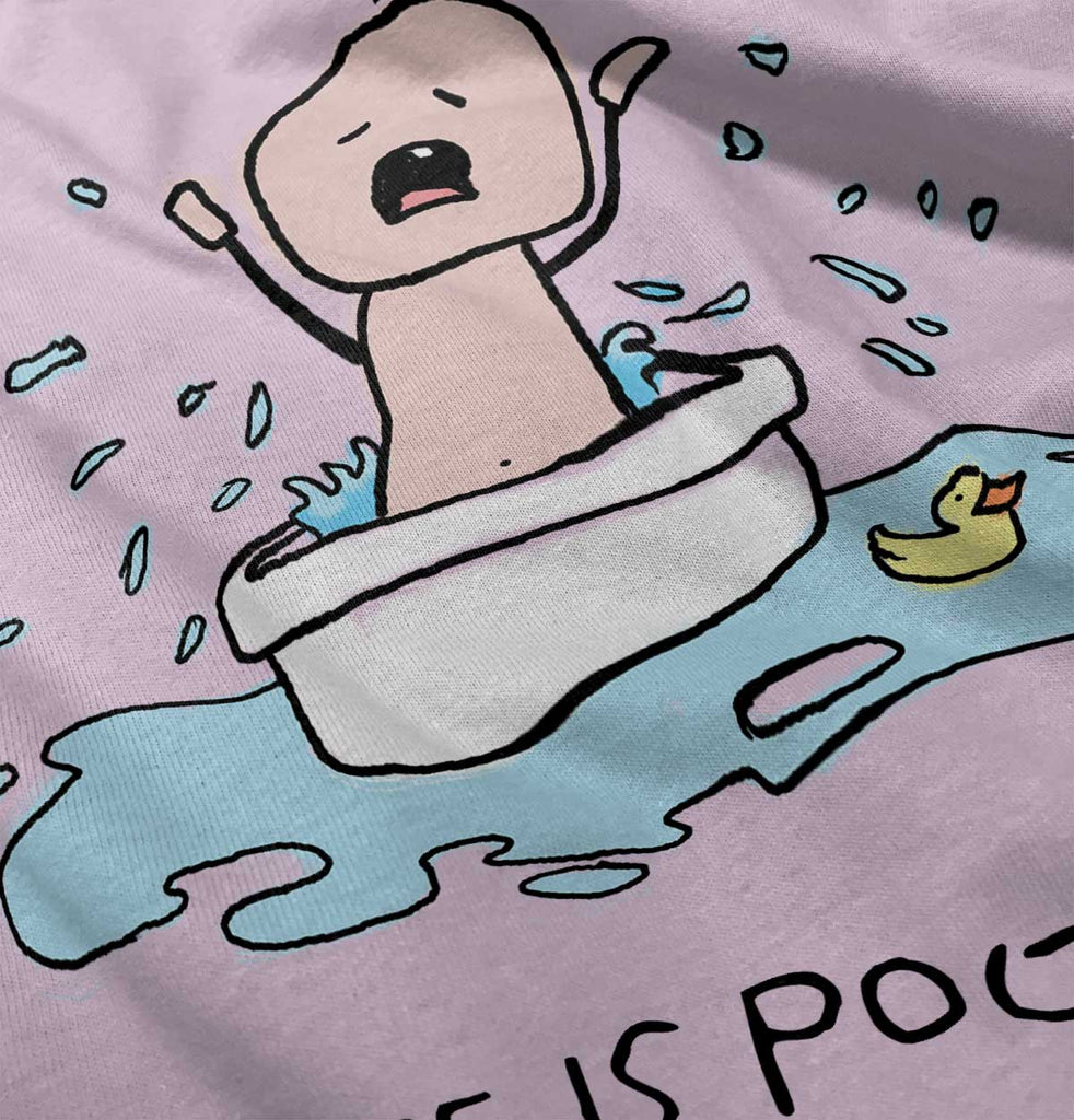 Crying Bath Infant Toddler T Shirt-Direct To Garment Print-Brisco Baby