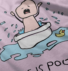 Crying Bath Infant Toddler T Shirt-Direct To Garment Print-Brisco Baby