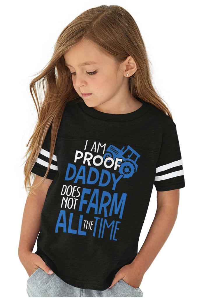 Farm All The Time Toddler Football Jersey Tee-Direct To Garment Print-Brisco Baby