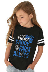 Farm All The Time Toddler Football Jersey Tee-Direct To Garment Print-Brisco Baby