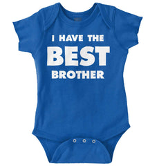 I Have The Best Brother Romper Bodysuit-Direct To Garment Print-Brisco Baby