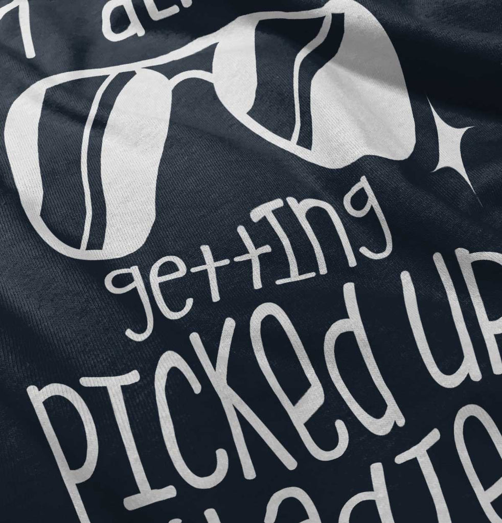 Picked Up By Ladies Romper Bodysuit-Direct To Garment Print-Brisco Baby